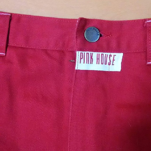 PINK HOUSE(ピンクハウス)のまゆしぃ様専用 ピンクハウス デニムスカート 赤 レディースのスカート(ロングスカート)の商品写真