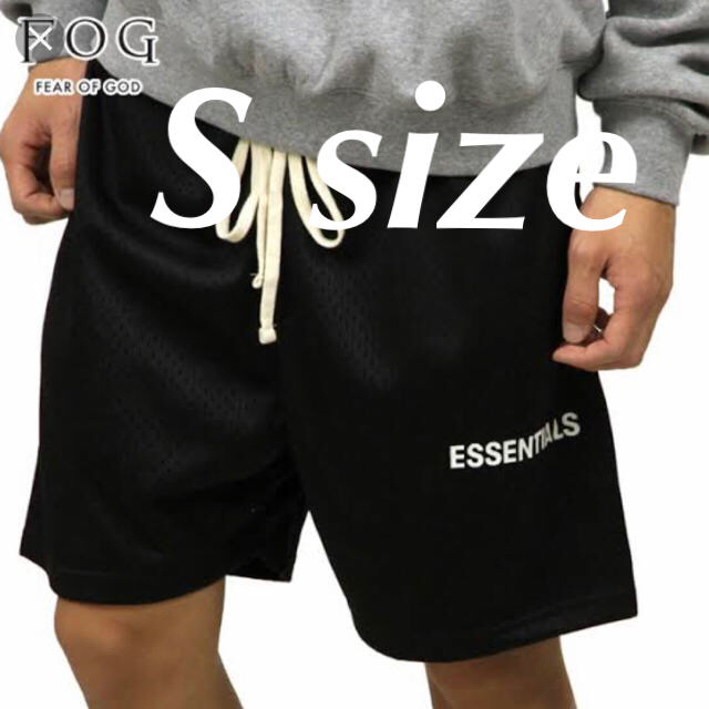 essentials mesh logo shortsメッシュタイプ-