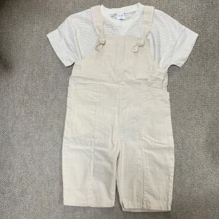 プチバトー(PETIT BATEAU)の全身新品 韓国kidsブランド オーバーオール(ワンピース)