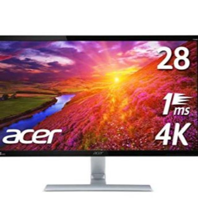 Acer(エイサー)のAcer 4K モニター28インチ 3840x2160 RT280K bmjdp スマホ/家電/カメラのPC/タブレット(ディスプレイ)の商品写真