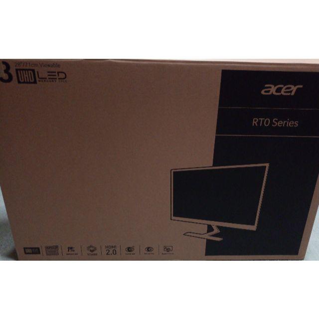 Acer モニター28インチ 3840x2160 RT280K bmjdpの通販 by - Acer 4K 人気格安