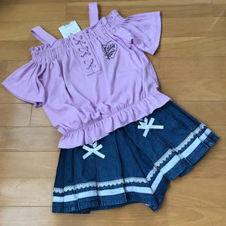 ジディー(ZIDDY)の♡今季 タグ付き 新品 未使用♡ZIDDY（BeBe）130cm カットソー(Tシャツ/カットソー)