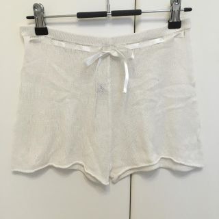 チャコット(CHACOTT)のchacott knit チャコット ニット パンツ 白(ダンス/バレエ)