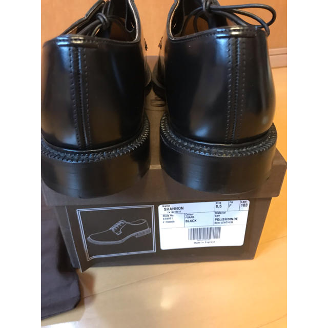 Church's(チャーチ)の新品未使用 チャーチ シャノン プレーントゥ 103 Black Uk 8.5F メンズの靴/シューズ(ドレス/ビジネス)の商品写真