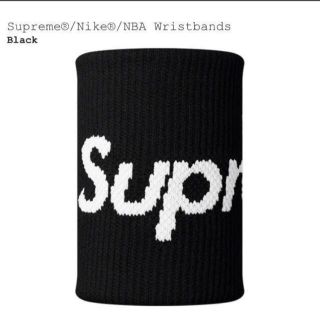 シュプリーム(Supreme)のSupreme Nike NBA Wristbands 19ss Black　黒(バングル/リストバンド)