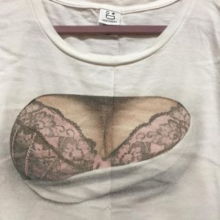 おっぱいTシャツ レディースM(Tシャツ(半袖/袖なし))