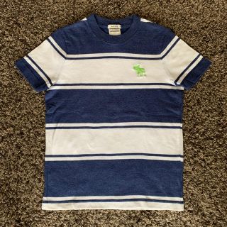 アバクロンビーアンドフィッチ(Abercrombie&Fitch)のアバクロンビー KIDS  Tシャツ 紺&白 S (130)(Tシャツ/カットソー)