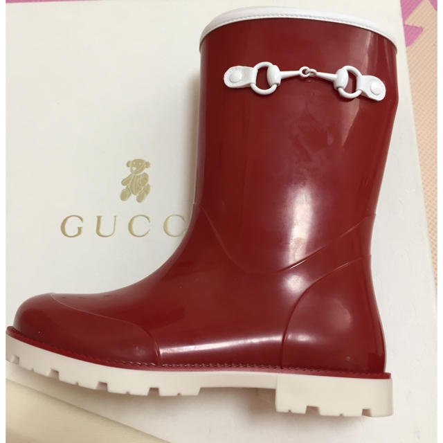 Gucci(グッチ)の［新品］GUCCI 長靴 16.5cm(27) 女の子 キッズ/ベビー/マタニティのキッズ靴/シューズ(15cm~)(長靴/レインシューズ)の商品写真