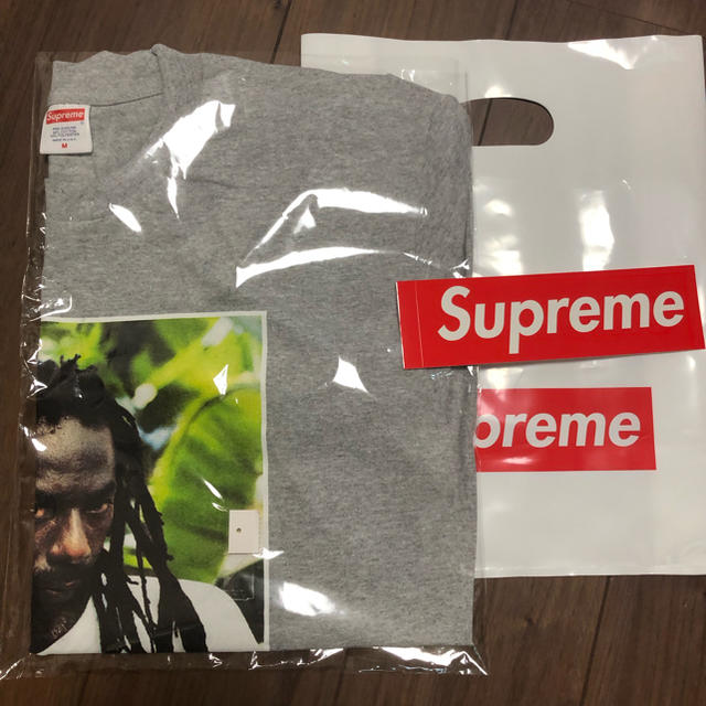 Supreme(シュプリーム)のSupreme Buju Banton Tee 灰 Mサイズ メンズのトップス(Tシャツ/カットソー(半袖/袖なし))の商品写真