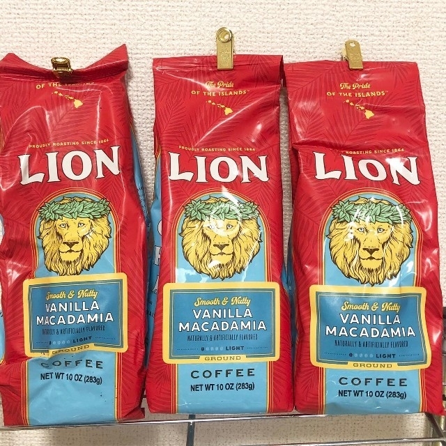 ライオンコーヒー　バニラ283g×3パック 食品/飲料/酒の飲料(コーヒー)の商品写真