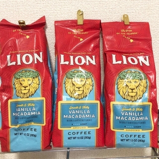 ライオンコーヒー　バニラ283g×3パック(コーヒー)