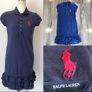 ラルフローレン(Ralph Lauren)のRalph Laurenラルフローレン ポロシャツ ワンピース ビックポニー(ひざ丈ワンピース)