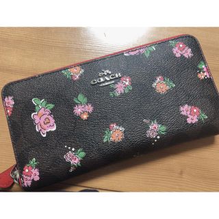 コーチ(COACH)のcoach コーチ 財布 長財布 花柄(長財布)