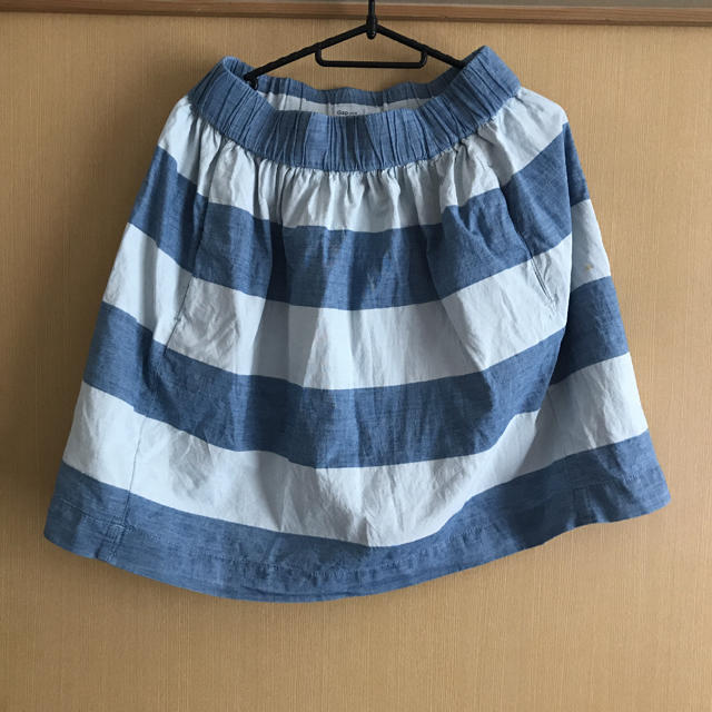 GAP Kids(ギャップキッズ)のボーダースカート キッズ/ベビー/マタニティのキッズ服女の子用(90cm~)(スカート)の商品写真