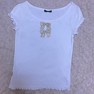 シンシアローリー(Cynthia Rowley)のシンシアローリー オーロラ スパンコール リボン Tシャツ(Tシャツ(半袖/袖なし))