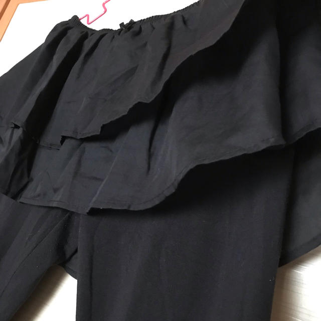 黒 スカート付き XL スパッツ レディースのパンツ(その他)の商品写真