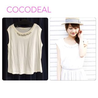 ココディール(COCO DEAL)のCOCODEAL♡ビジュートップス(Tシャツ(半袖/袖なし))