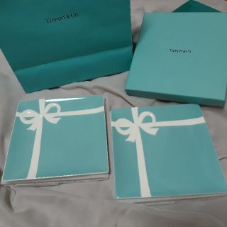 ティファニー(Tiffany & Co.)のブルーボウデザートプレートセット(食器)