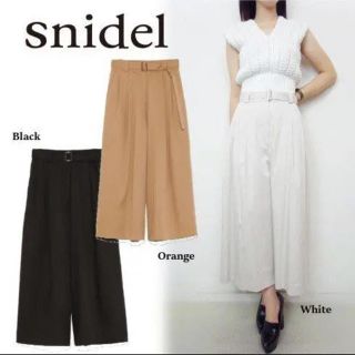 スナイデル(SNIDEL)のSNIDEL  ベルティッドガウチョパンツ (カジュアルパンツ)