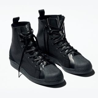 Yohji Yamamoto POUR HOMME ヨウジヤマモト プールオム 18SS×adidas ZIPPER STAR MID アディダス ジッパースター ハイカットスニーカー ブラック F34294