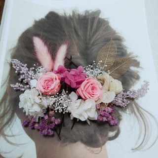 結婚式 髪飾り 花 (ヘッドドレス/ドレス)