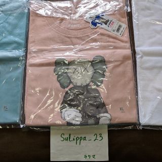 ユニクロ(UNIQLO)のUniqlo X Kaws Summer Tee Pink XL(Tシャツ/カットソー(半袖/袖なし))