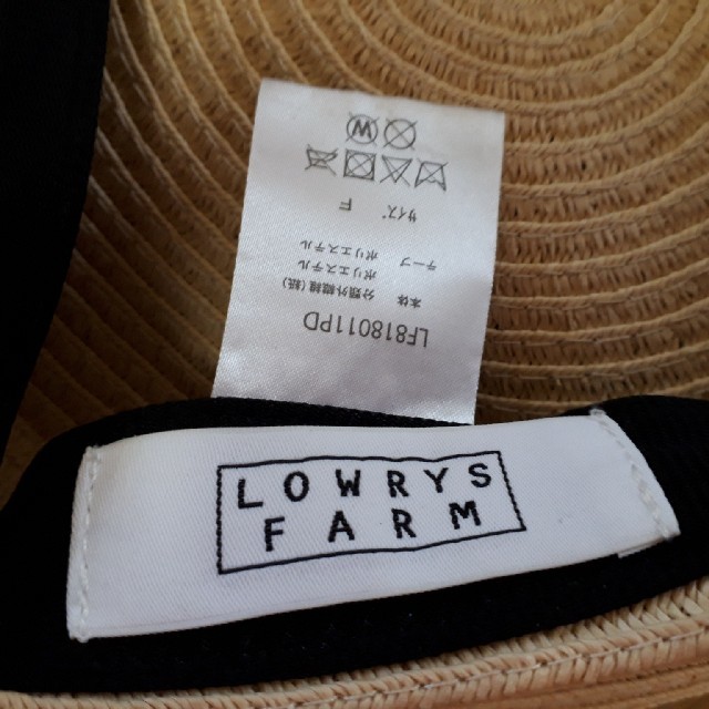 LOWRYS FARM(ローリーズファーム)のストローキャスケット レディースの帽子(キャスケット)の商品写真
