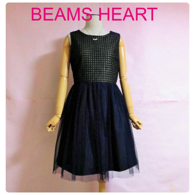 BEAMS(ビームス)の【BEAMS HEART】ドッキングワンピース☆レース＆チュール☆S～M レディースのワンピース(ひざ丈ワンピース)の商品写真