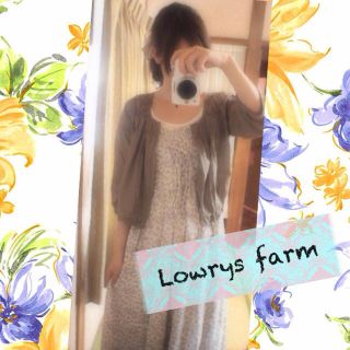 ローリーズファーム(LOWRYS FARM)の薄手ノーカラーミリタリーブルゾン(ノーカラージャケット)