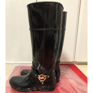 マイケルコース(Michael Kors)の★MICHAEL KORS★　レインブーツ＆ロゴチャーム付きブーツインナー(レインブーツ/長靴)