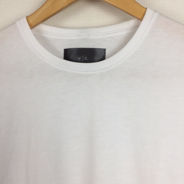 wjk(ダブルジェーケー)の新品同様品 wjk ダブルジェイケイ 半袖Tシャツ ホワイト サイズM メンズのトップス(Tシャツ/カットソー(半袖/袖なし))の商品写真