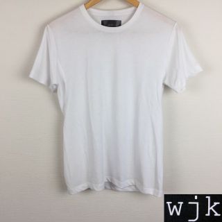 ダブルジェーケー(wjk)の新品同様品 wjk ダブルジェイケイ 半袖Tシャツ ホワイト サイズM(Tシャツ/カットソー(半袖/袖なし))