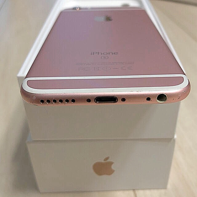 Softbank(ソフトバンク)のiPhone6s 64G ローズゴールド 画面割れ Softbank スマホ/家電/カメラのスマートフォン/携帯電話(スマートフォン本体)の商品写真