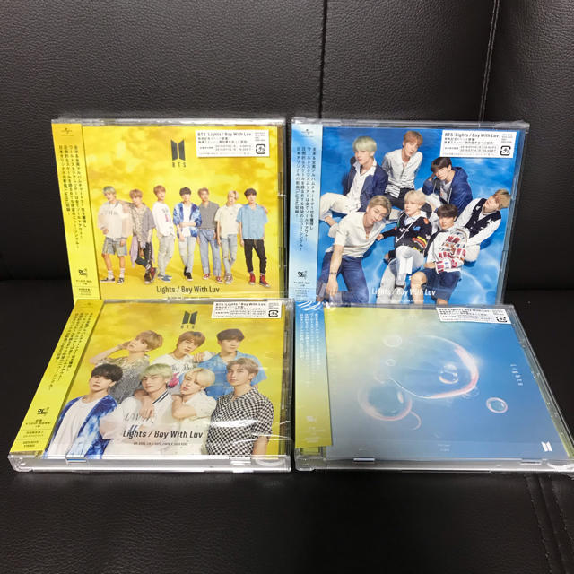 防弾少年団(BTS)(ボウダンショウネンダン)のBTS Lights/Boy With Luv 4形態セット エンタメ/ホビーのCD(K-POP/アジア)の商品写真