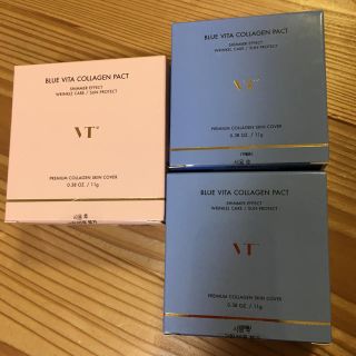 VT BLUE VITA COLLAGEN PACT １個  &  レフィル２個(ファンデーション)