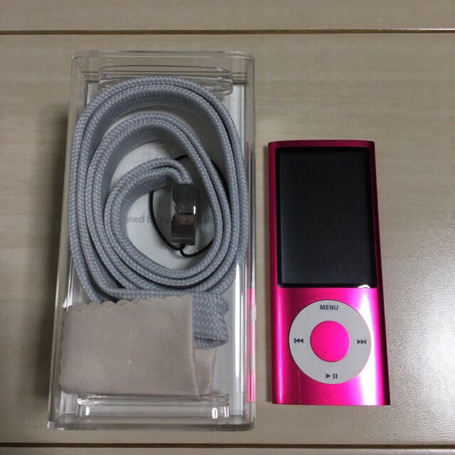 maxell(マクセル)のiPod  nano  8GB & maxell アクティブスピーカー スマホ/家電/カメラのオーディオ機器(スピーカー)の商品写真