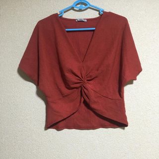 ザラ(ZARA)のzara  前リボントップス (シャツ/ブラウス(半袖/袖なし))