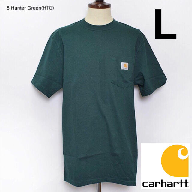 carhartt(カーハート)のカーハート  Tシャツ 緑 L メンズのトップス(Tシャツ/カットソー(半袖/袖なし))の商品写真