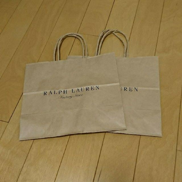 Ralph Lauren(ラルフローレン)の★RALPH LAUREN(ラルフローレン）紙袋２枚セット★ レディースのバッグ(ショップ袋)の商品写真