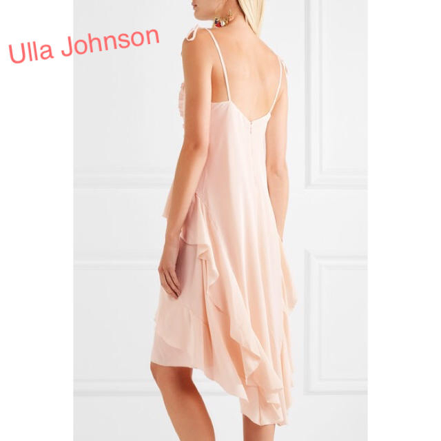 Stella McCartney(ステラマッカートニー)のウラ・ジョンソン Ulla Johnson シルク フリル リボン ワンピース レディースのワンピース(ひざ丈ワンピース)の商品写真