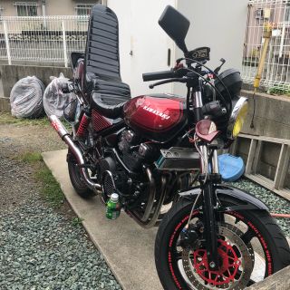 フラワープリント カワサキ ゼファーχ 3段シート - シート