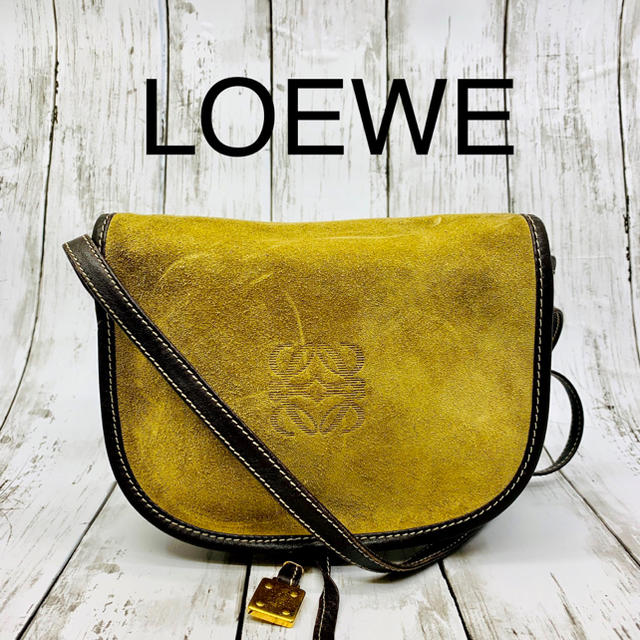 美品 LOEWE ロエベ スエード ショルダーバッグ