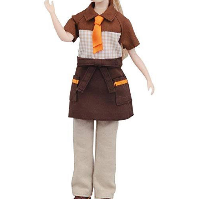 Takara Tomy(タカラトミー)のリカちゃん ミスドの制服 ミスタードーナツ てんいんさんドレス エンタメ/ホビーのおもちゃ/ぬいぐるみ(キャラクターグッズ)の商品写真