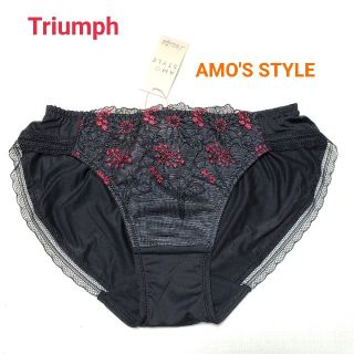 トリンプ(Triumph)のTriumph AMO'S STYLE 花柄刺繍ショーツ M 黒×赤(ショーツ)