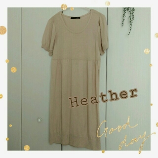 ヘザー(heather)のワンピース　ヘザー(ひざ丈ワンピース)