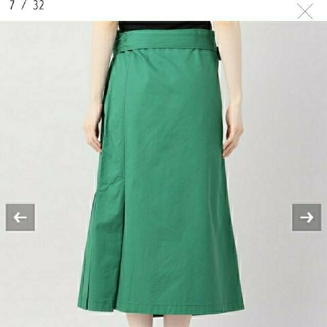 IENA(イエナ)のメリーさま専用　IENA LA BOUCLE プリーツラップスカート レディースのスカート(ひざ丈スカート)の商品写真