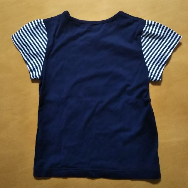 BeBe(ベベ)のBeBe♪120㎝  ネイビー半袖Tシャツ キッズ/ベビー/マタニティのキッズ服女の子用(90cm~)(Tシャツ/カットソー)の商品写真