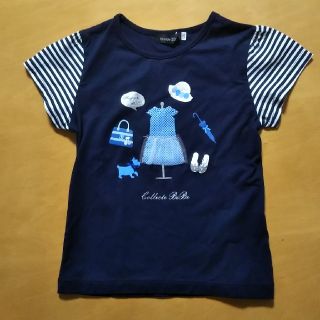 ベベ(BeBe)のBeBe♪120㎝  ネイビー半袖Tシャツ(Tシャツ/カットソー)