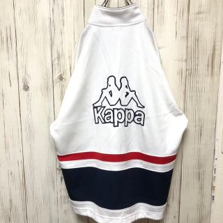 カッパ(Kappa)の【希少】90s kappa カッパ ドデカロゴ刺繍入り ジャージブルゾン(ジャージ)