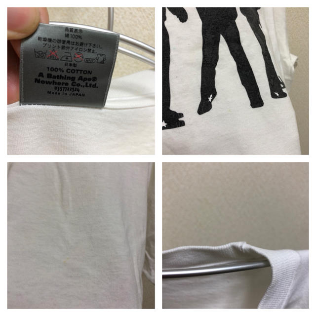 A BATHING APE(アベイシングエイプ)の希少 旧タグ A BATHING APE Tシャツ RUN DMC パロ M メンズのトップス(Tシャツ/カットソー(半袖/袖なし))の商品写真